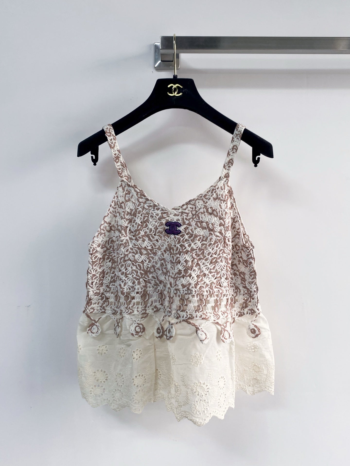 Chanel 2026 Camisole Brown Blue Red Wool Cashmere 149486