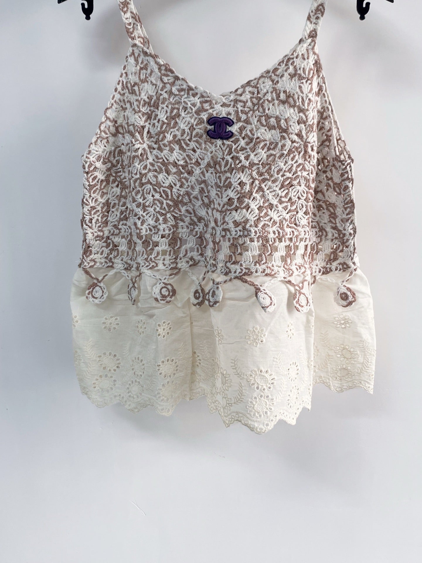 Chanel 2026 Camisole Brown Blue Red Wool Cashmere 149486