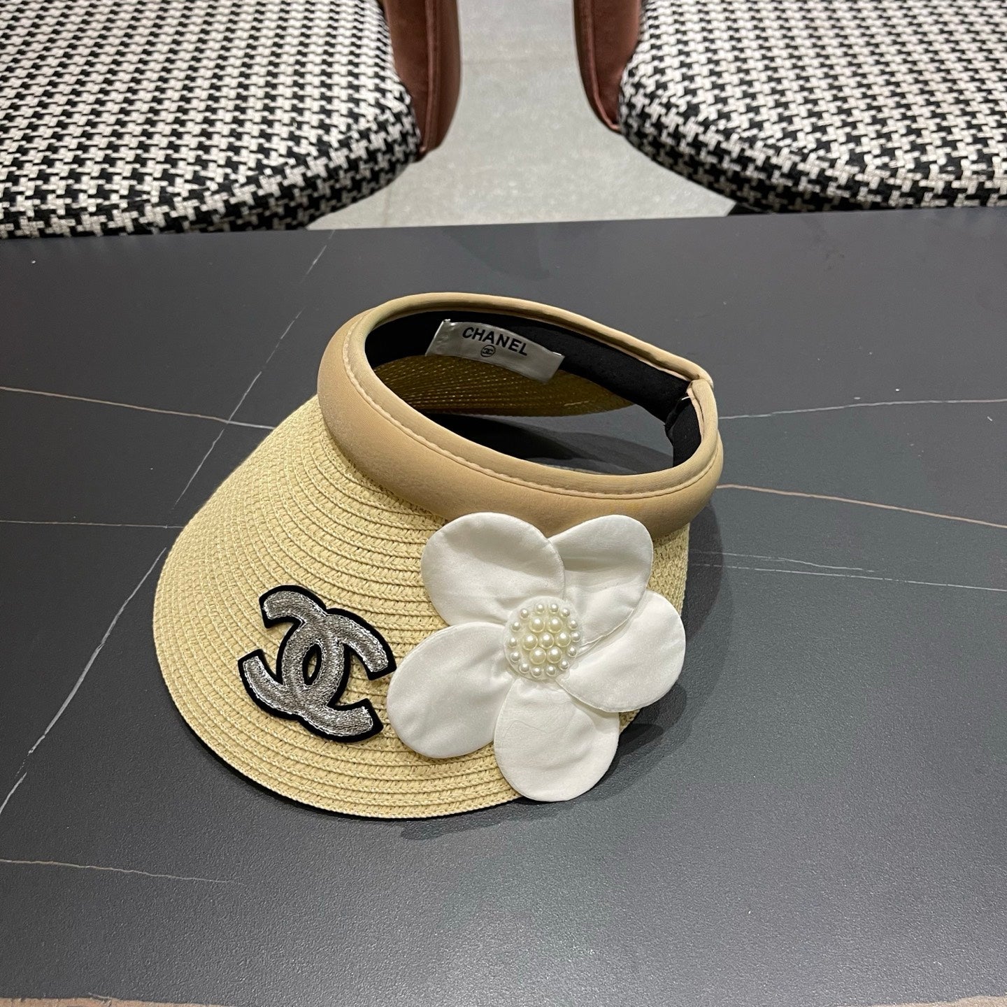 Chanel Straw Sun Hat 196007
