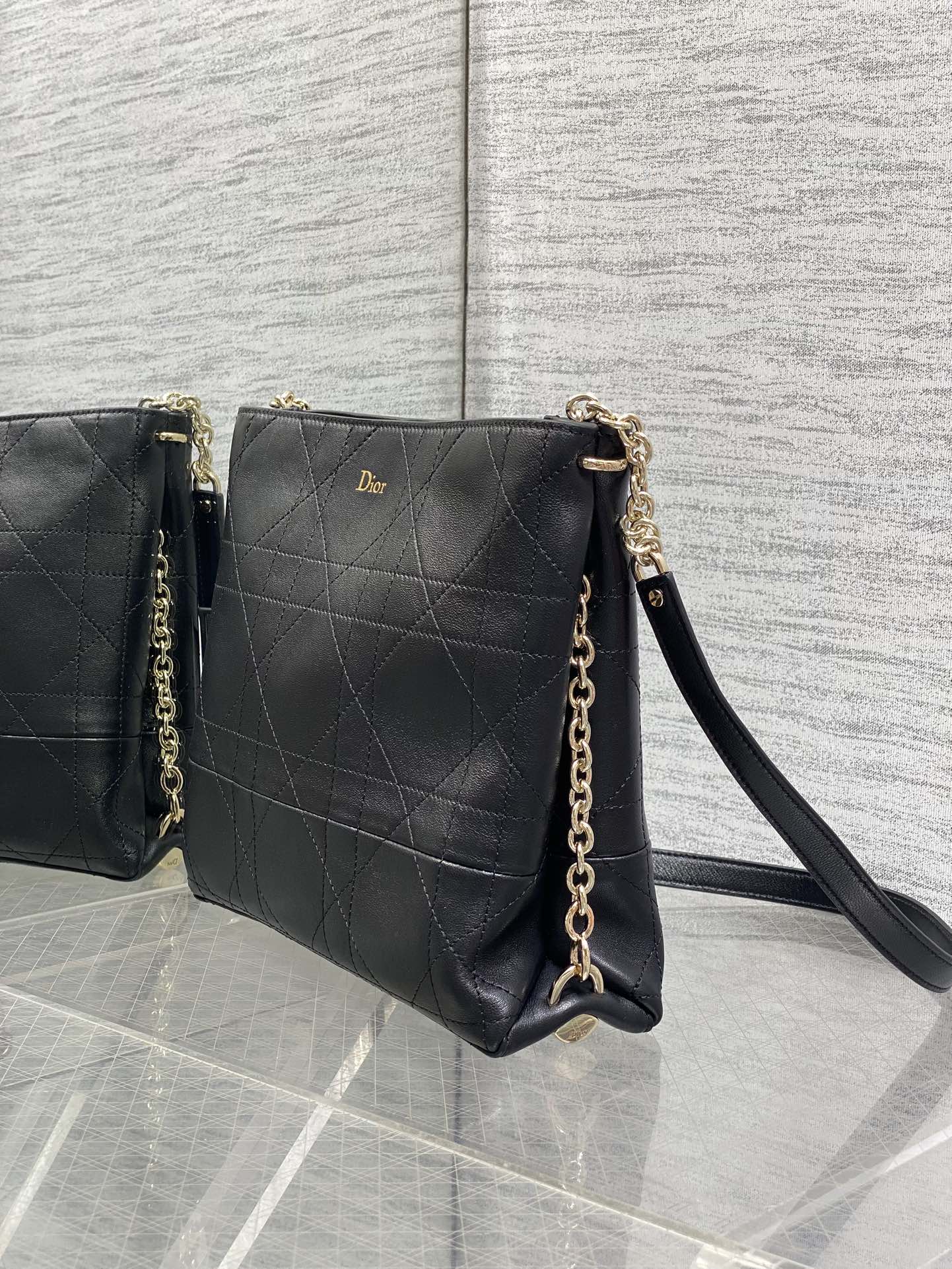 Dior 2026 Trianon Hobo Chain Bag 25cm Lambskin 289175