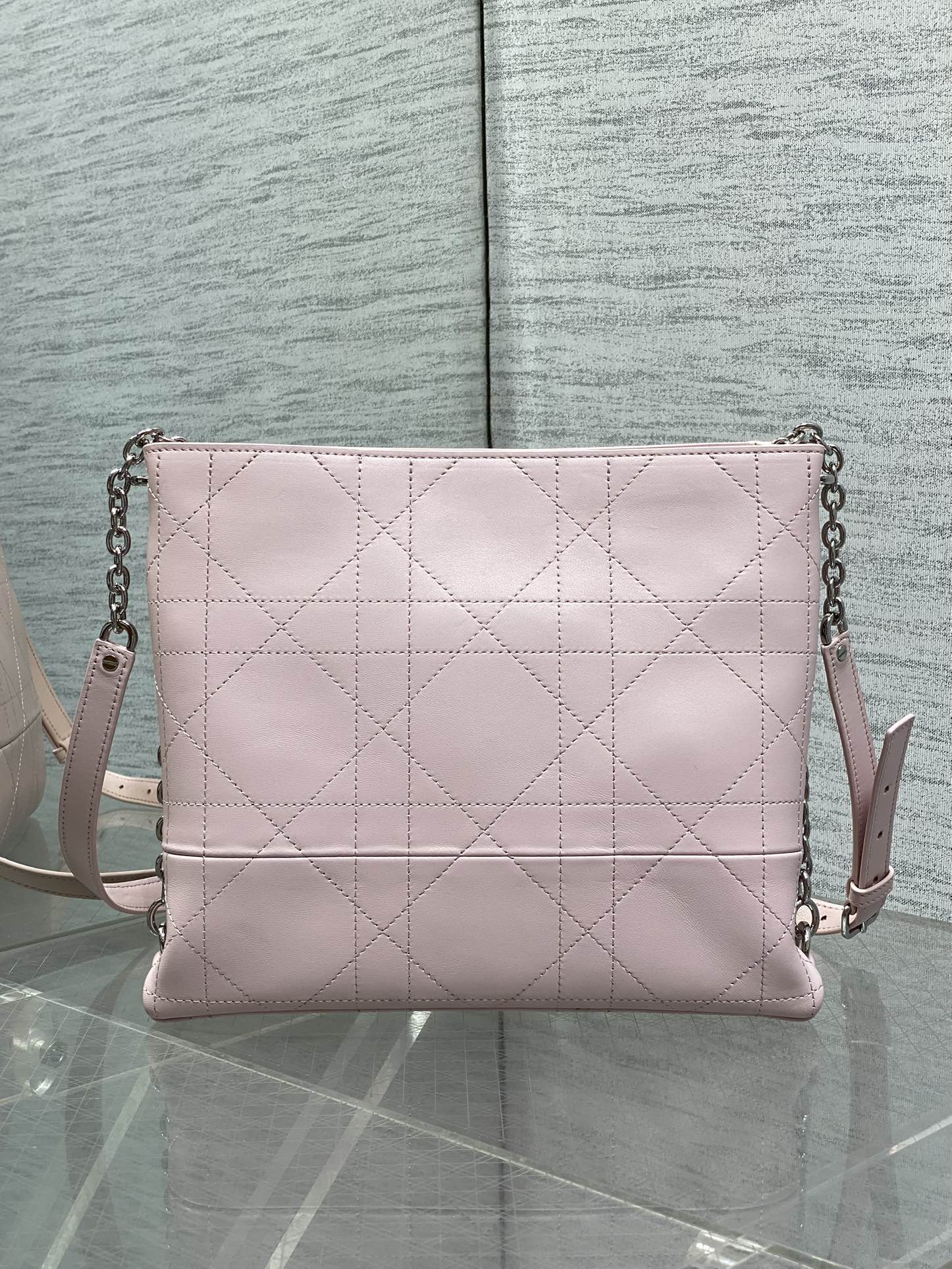 Dior 2026 Trianon Hobo Chain Bag 25cm Lambskin 289175