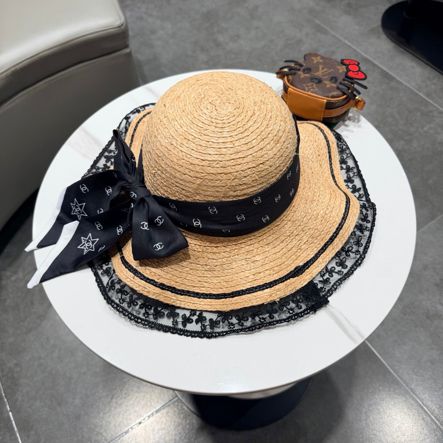 Chanel Sun Hat Raffia 219142