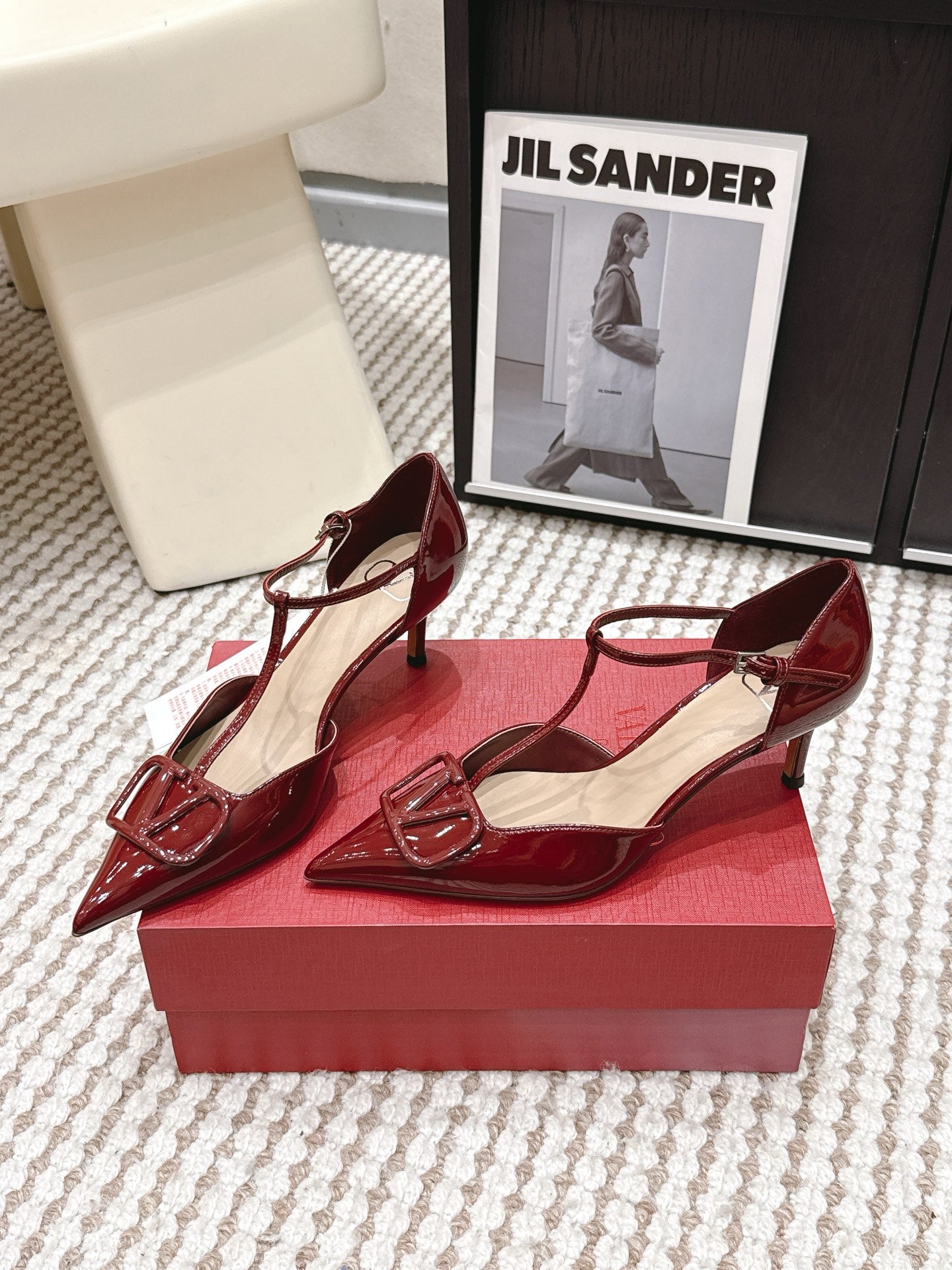 VT 26s High Heeled Open-toe Sandals 60 Patent Leather 722235