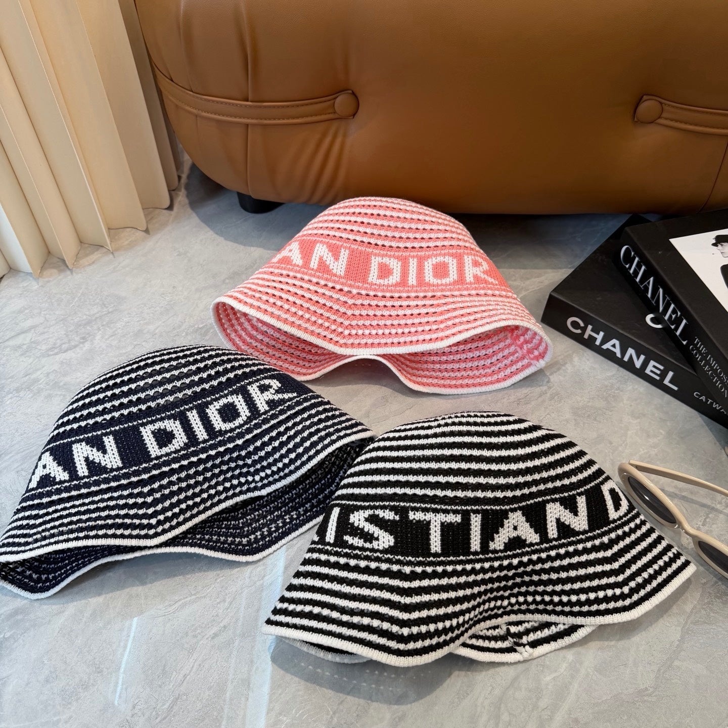 Dior Striped Bucket Hat 3 Colors 237182