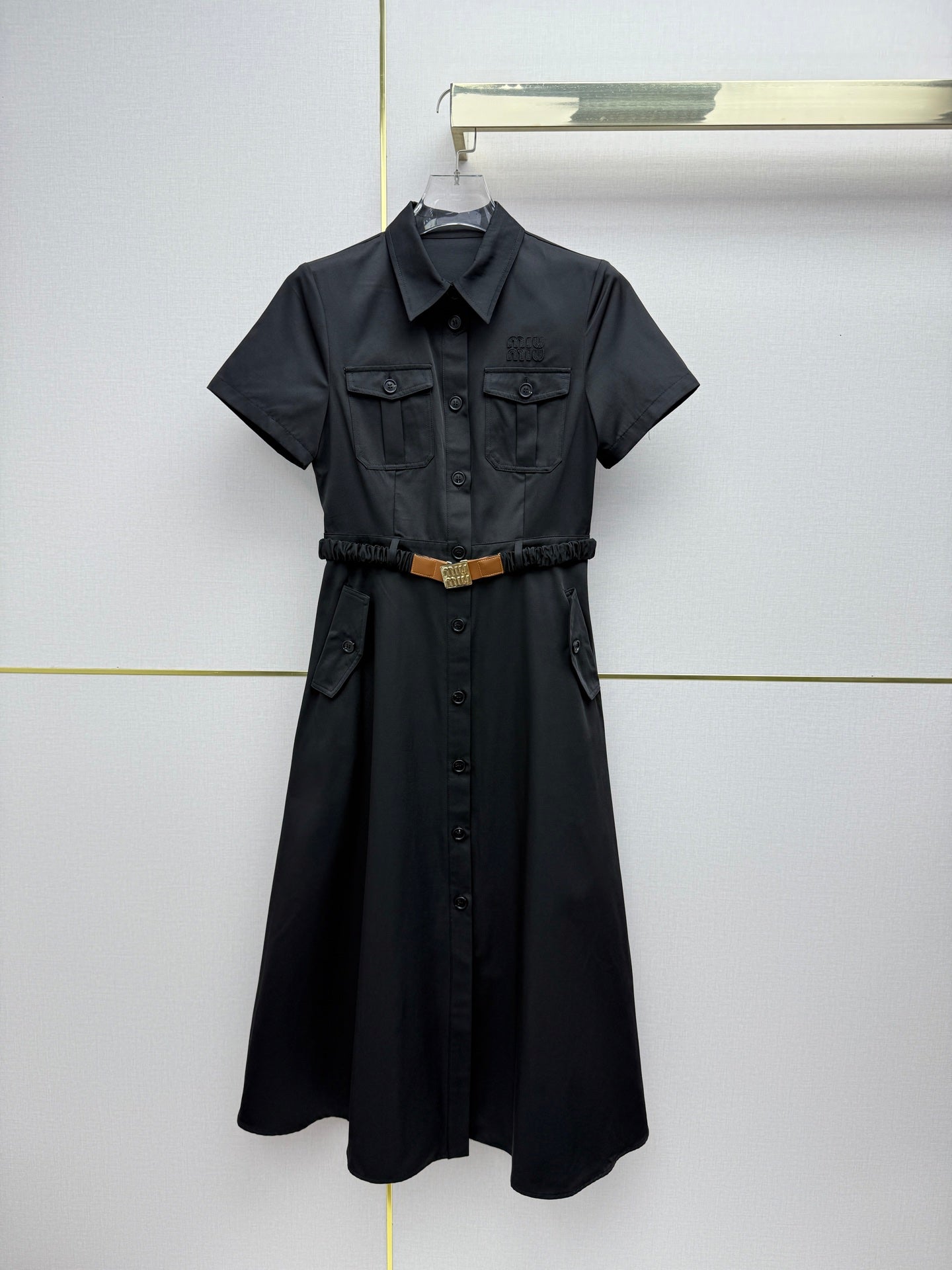 Miumiu 2026 Elegant Commuter Workwear Dress Cotton 380418