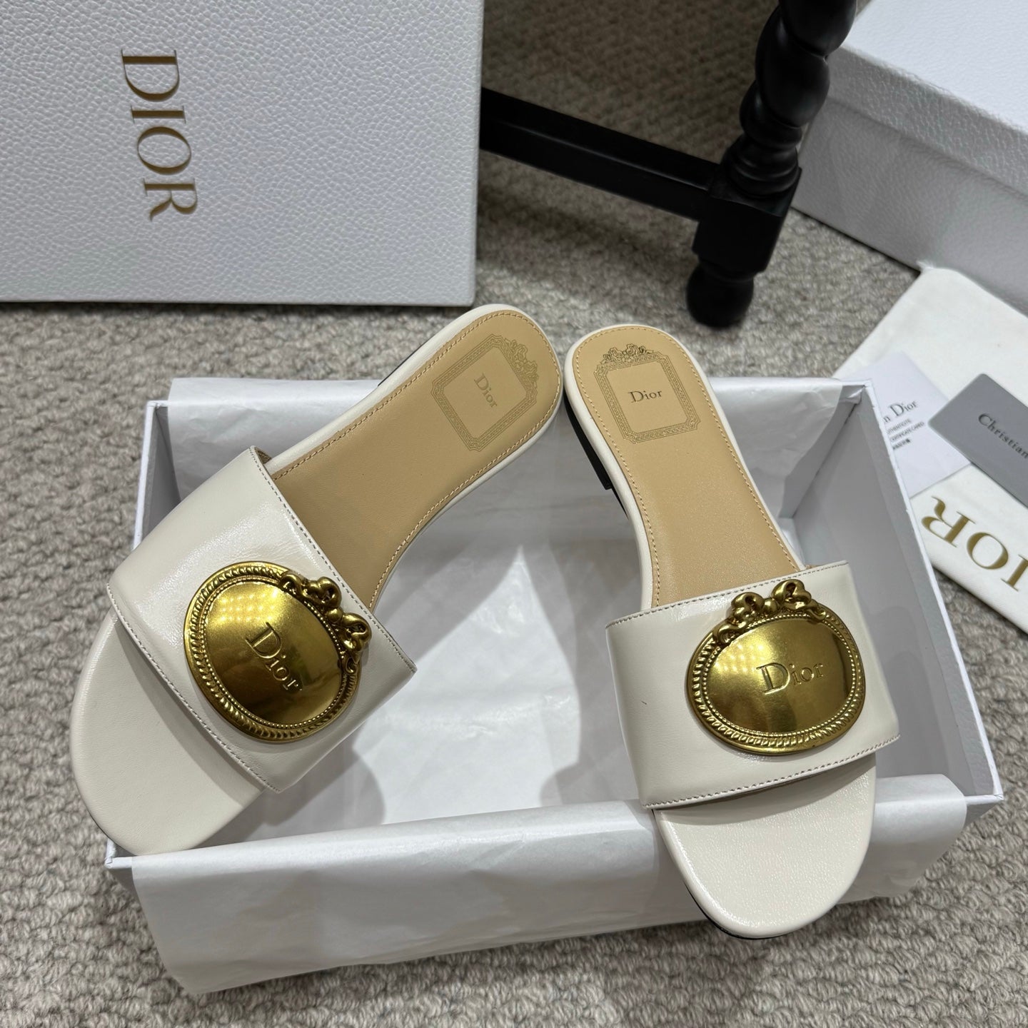 Dior 2026 Médaillon Buckle Sandal Lambskin