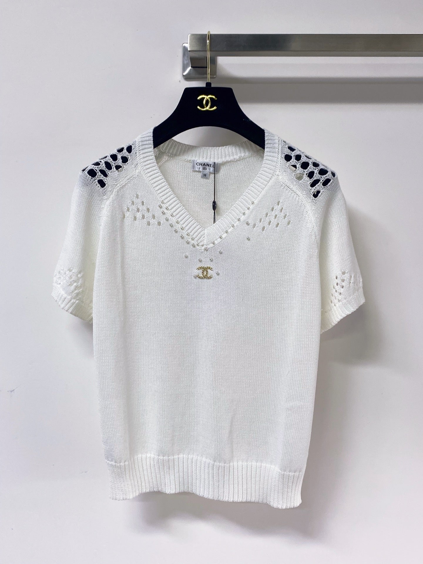 Chanel 2026 Short-Sleeve Shirt Nitrile Cotton 471933