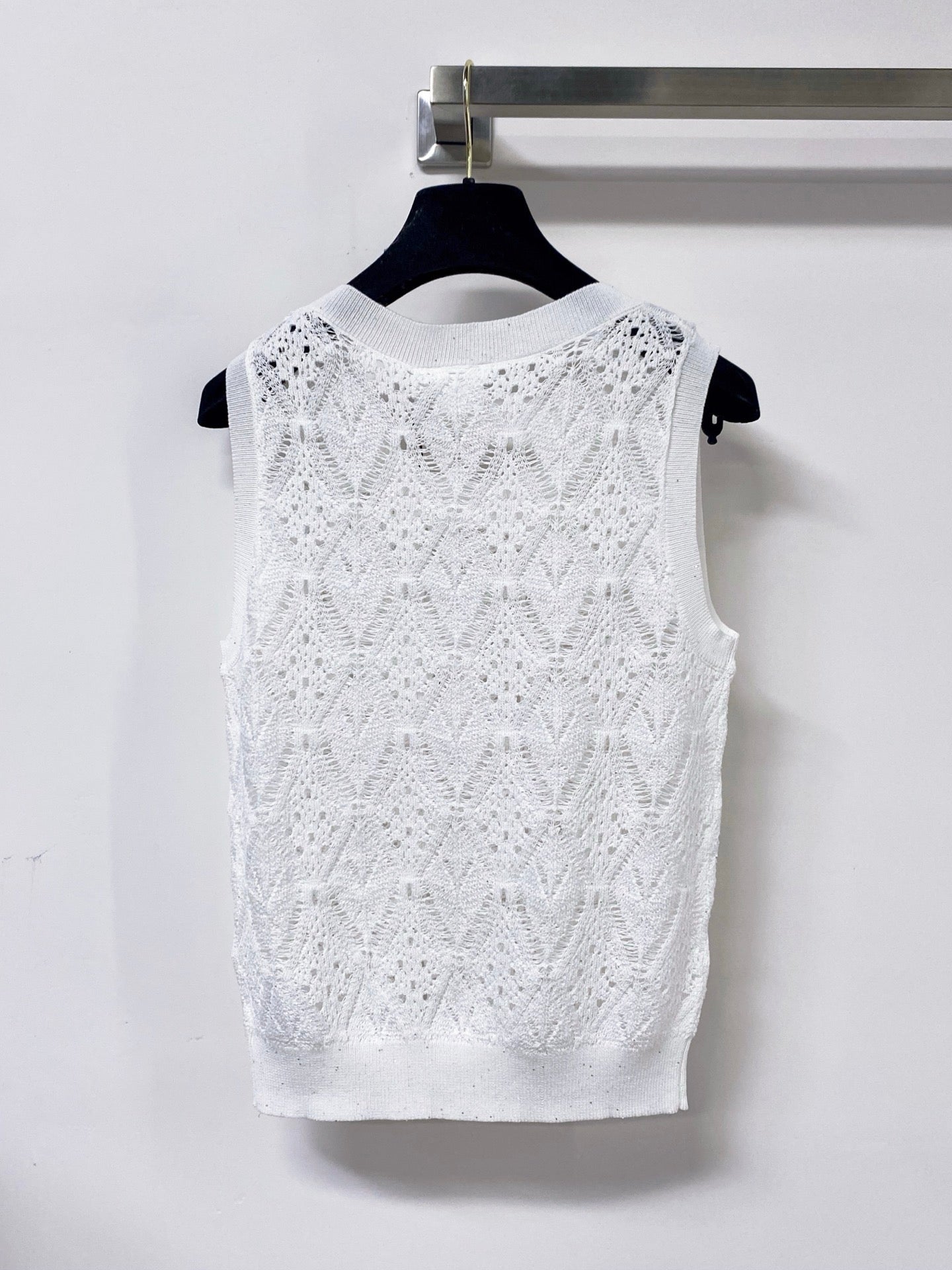 Dior 2026 Knit Vest Decorative Bow Pattern Cotton 479899