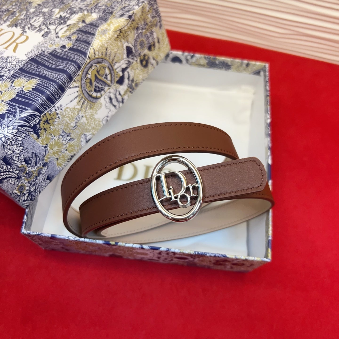 Dior 2026 Reversible Leather Belt 2.0cm Smooth Calfskin