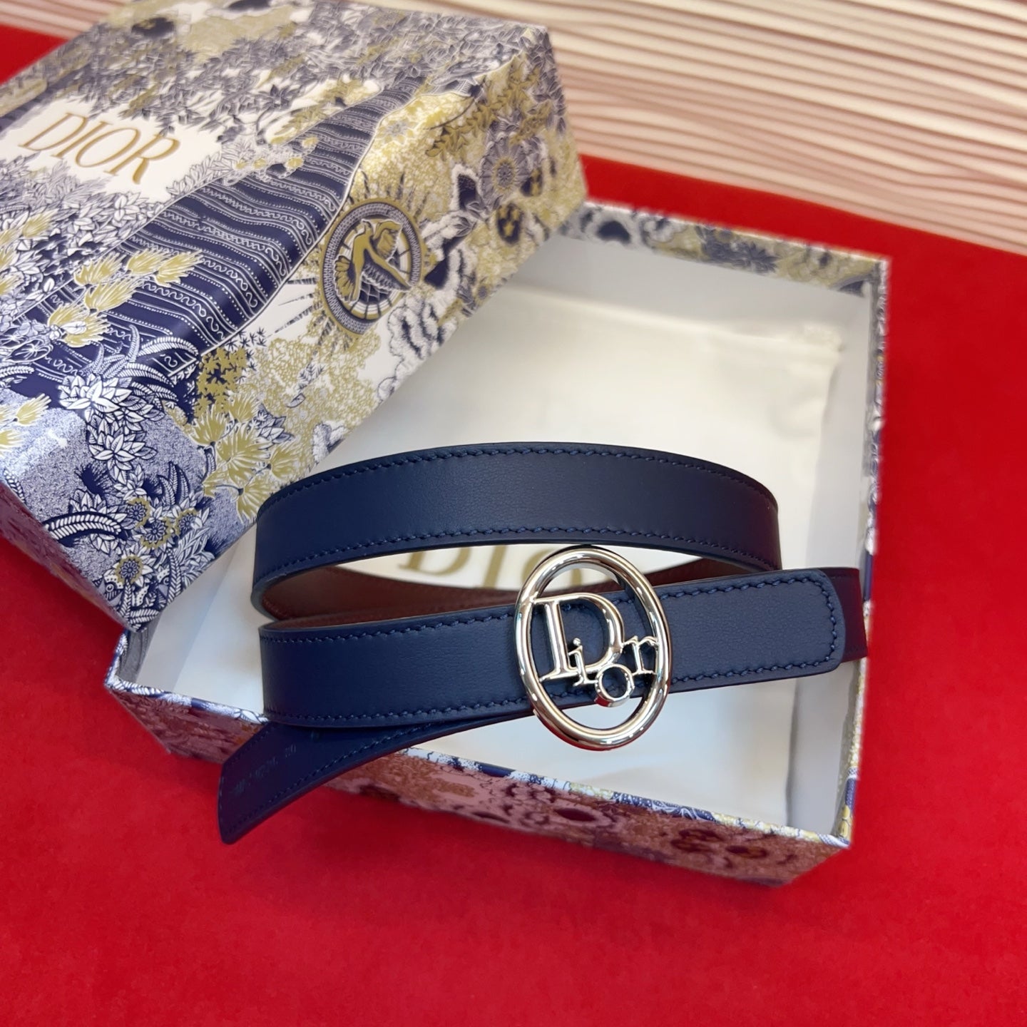 Dior 2026 Reversible Leather Belt 2.0cm Smooth Calfskin