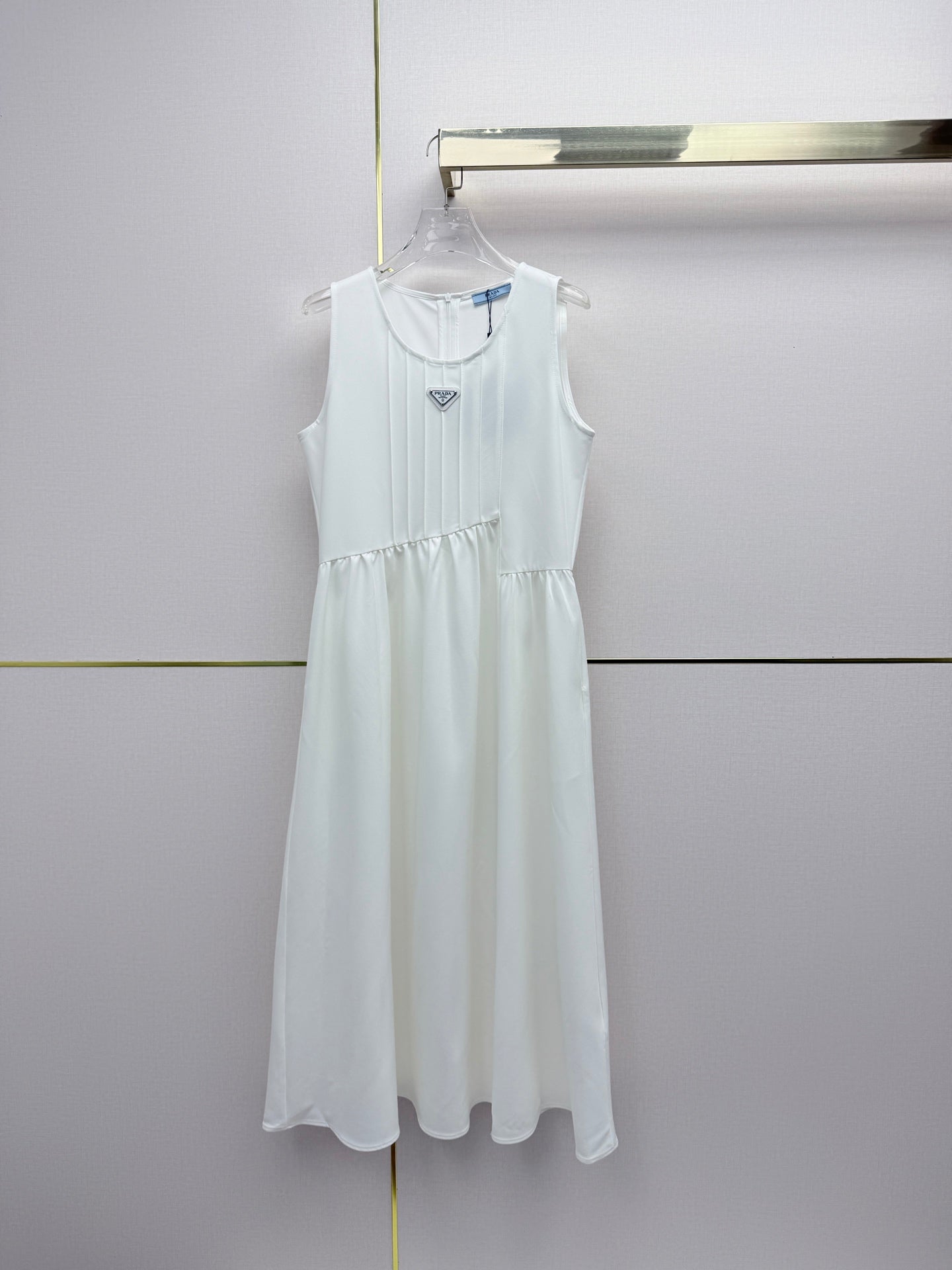 Prada 2026 Sleeveless Dress Cotton 396824