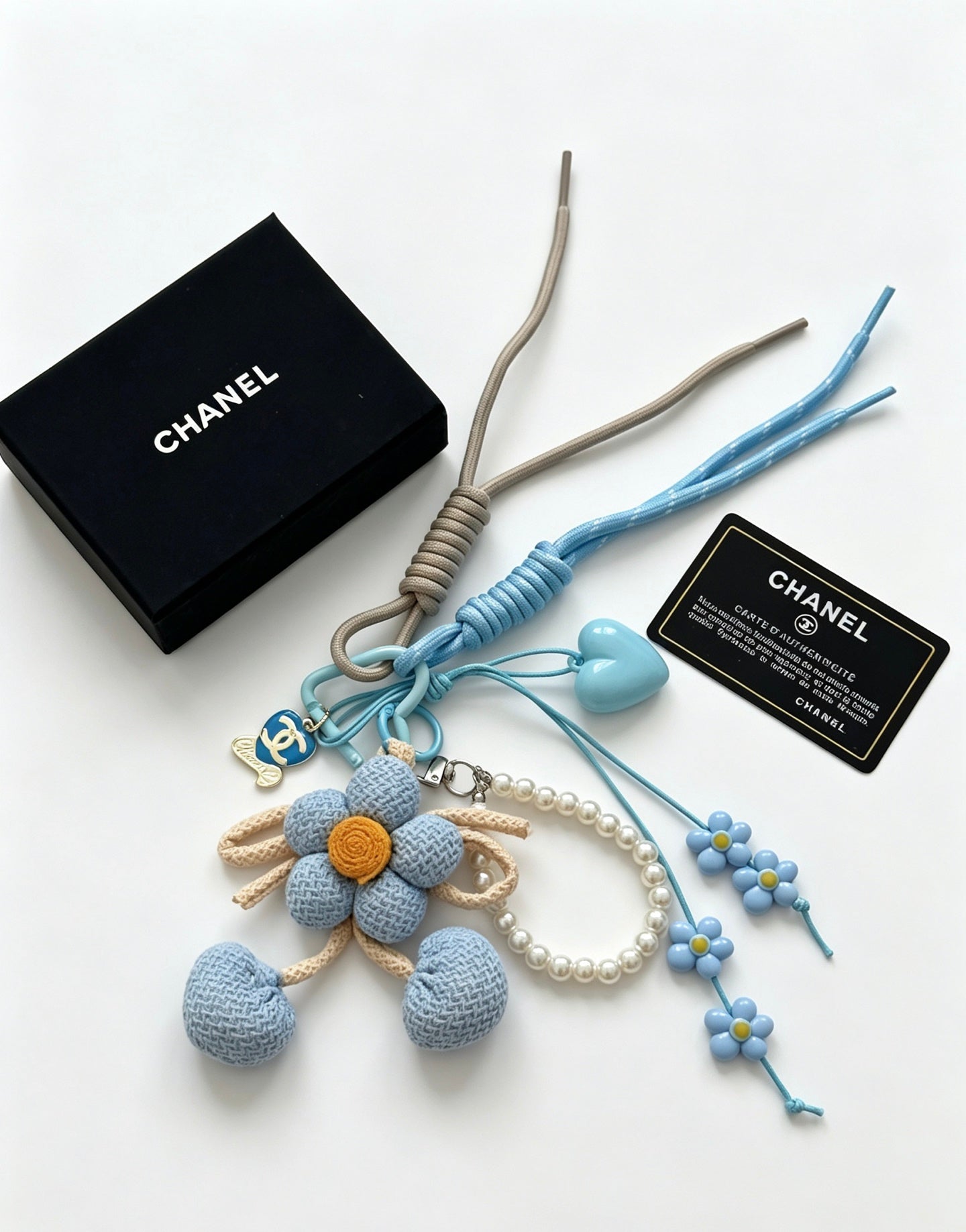 Chanel Knitted Flower Charm
