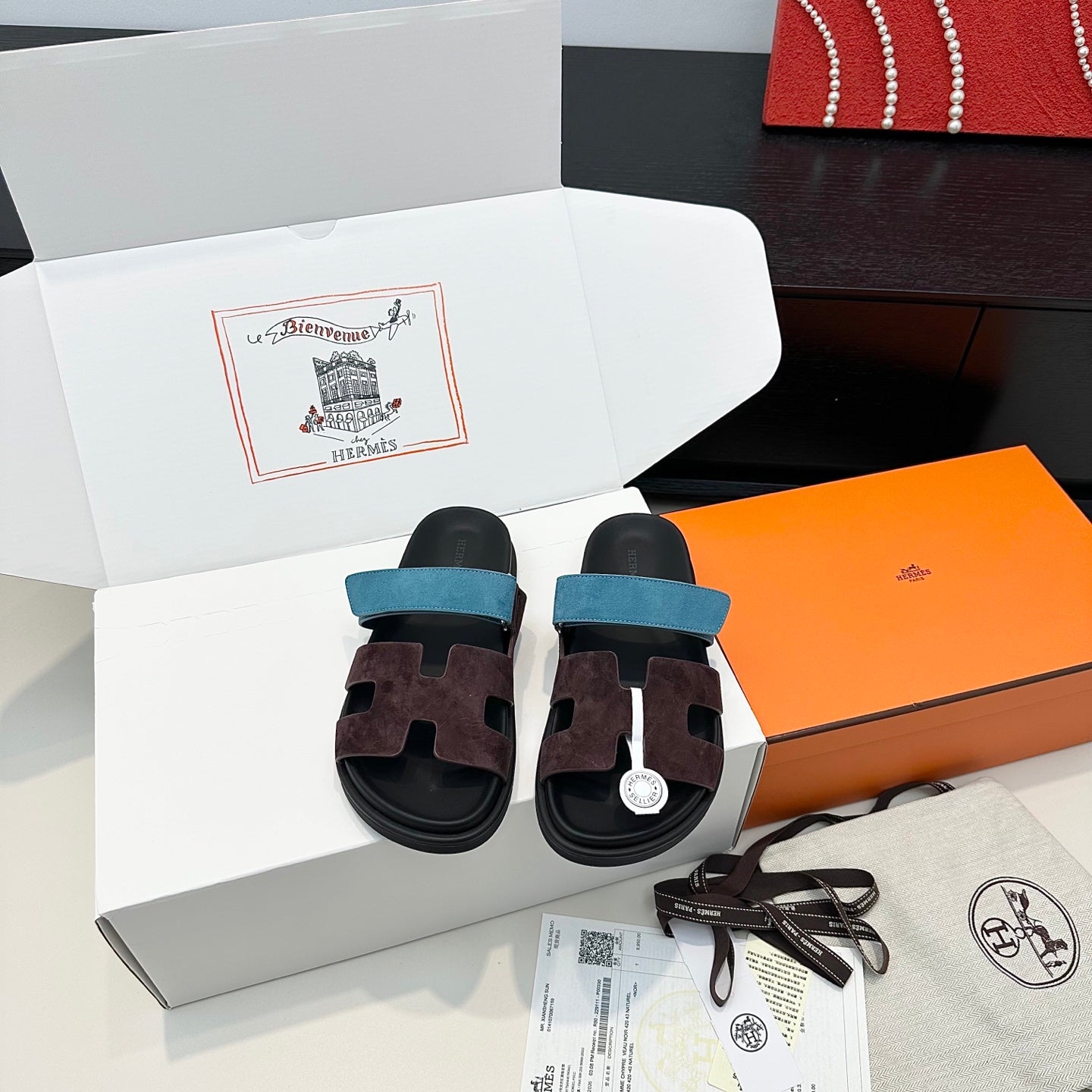 Hermes 2026 Chypre Sandal Suede Leather 992529