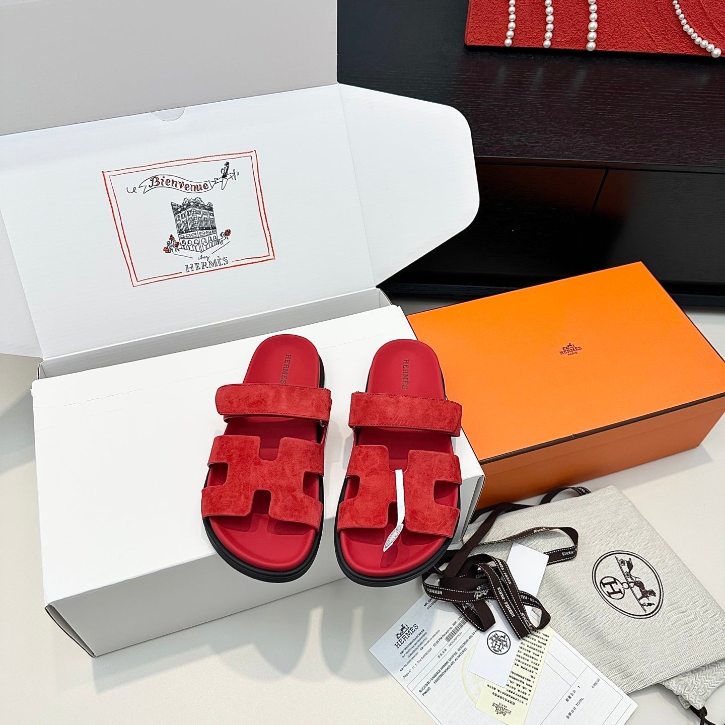 Hermes 2026 Chypre Sandal Suede Leather 992529