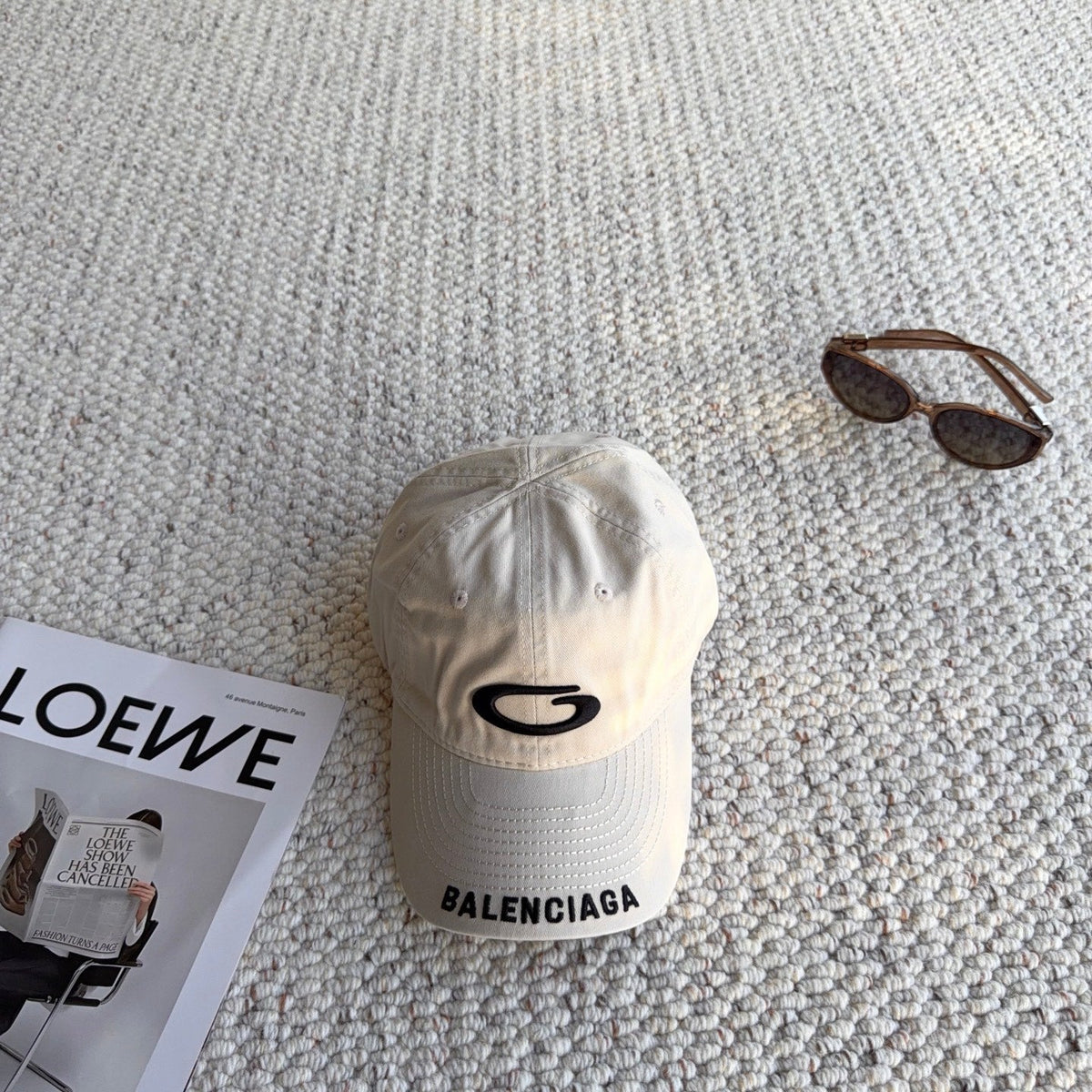 Balenciaga 2026 Loop Sports Icon Cap Hat Cotton 550317