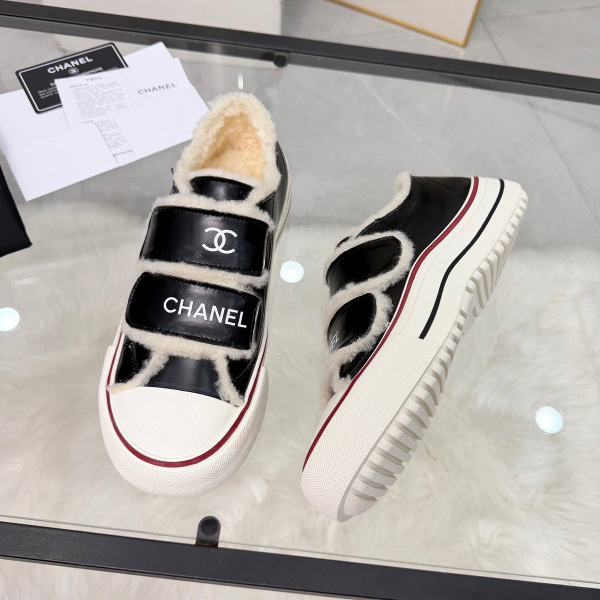 Chanel 2026 Low-Top Sneakers Leather Wool 191144