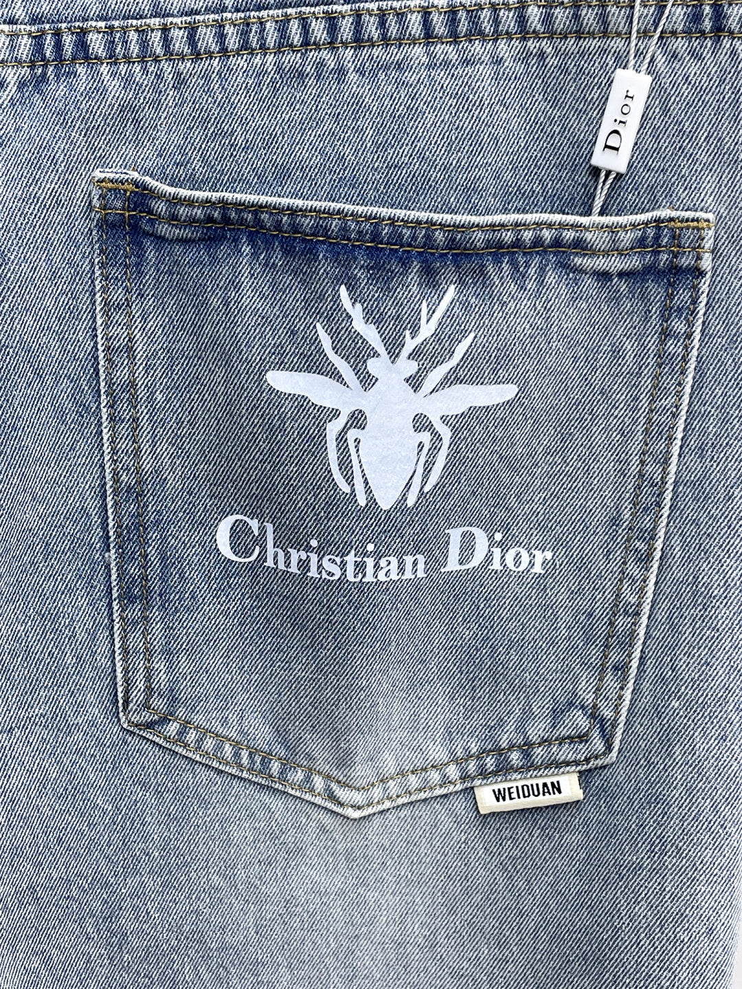 CD 26A Men Wide-Leg Jeans Light Blue Denim 284962