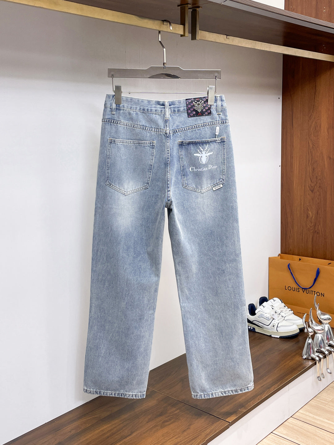 CD 26A Men Wide-Leg Jeans Light Blue Denim 284962