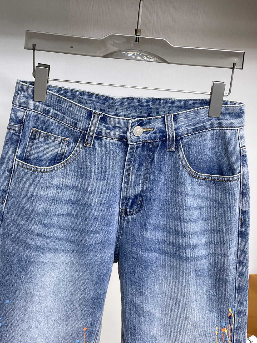 CD 26A Men Wide-Leg Jeans Blue Denim 284959