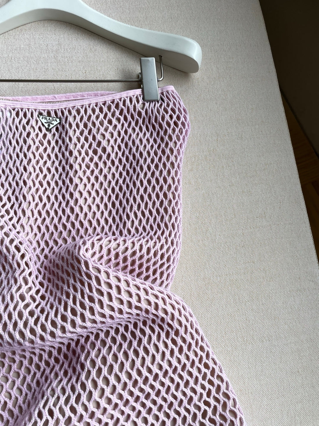 Prada 2026 Skirt Pink Mesh 654487