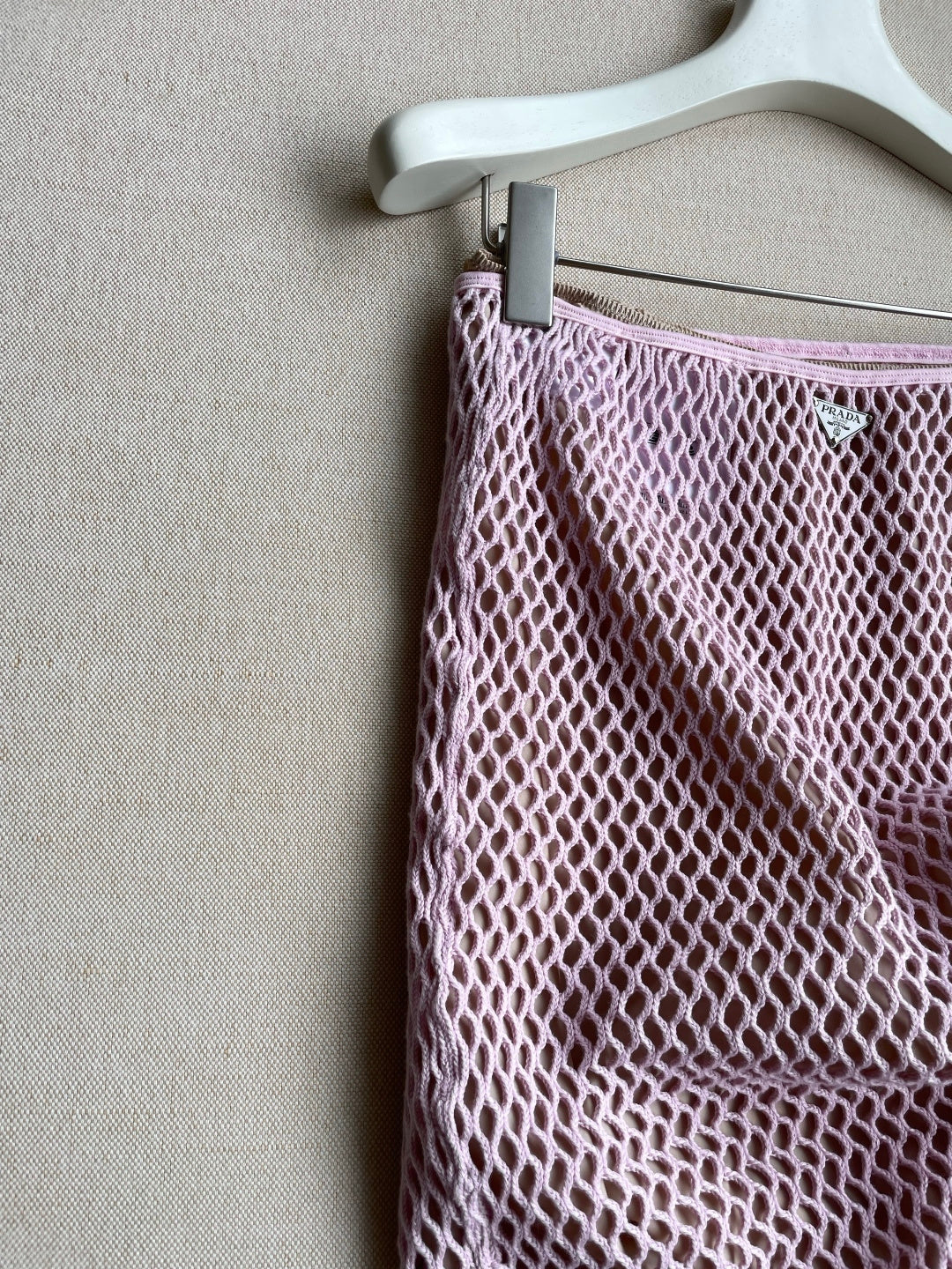 Prada 2026 Skirt Pink Mesh 654487
