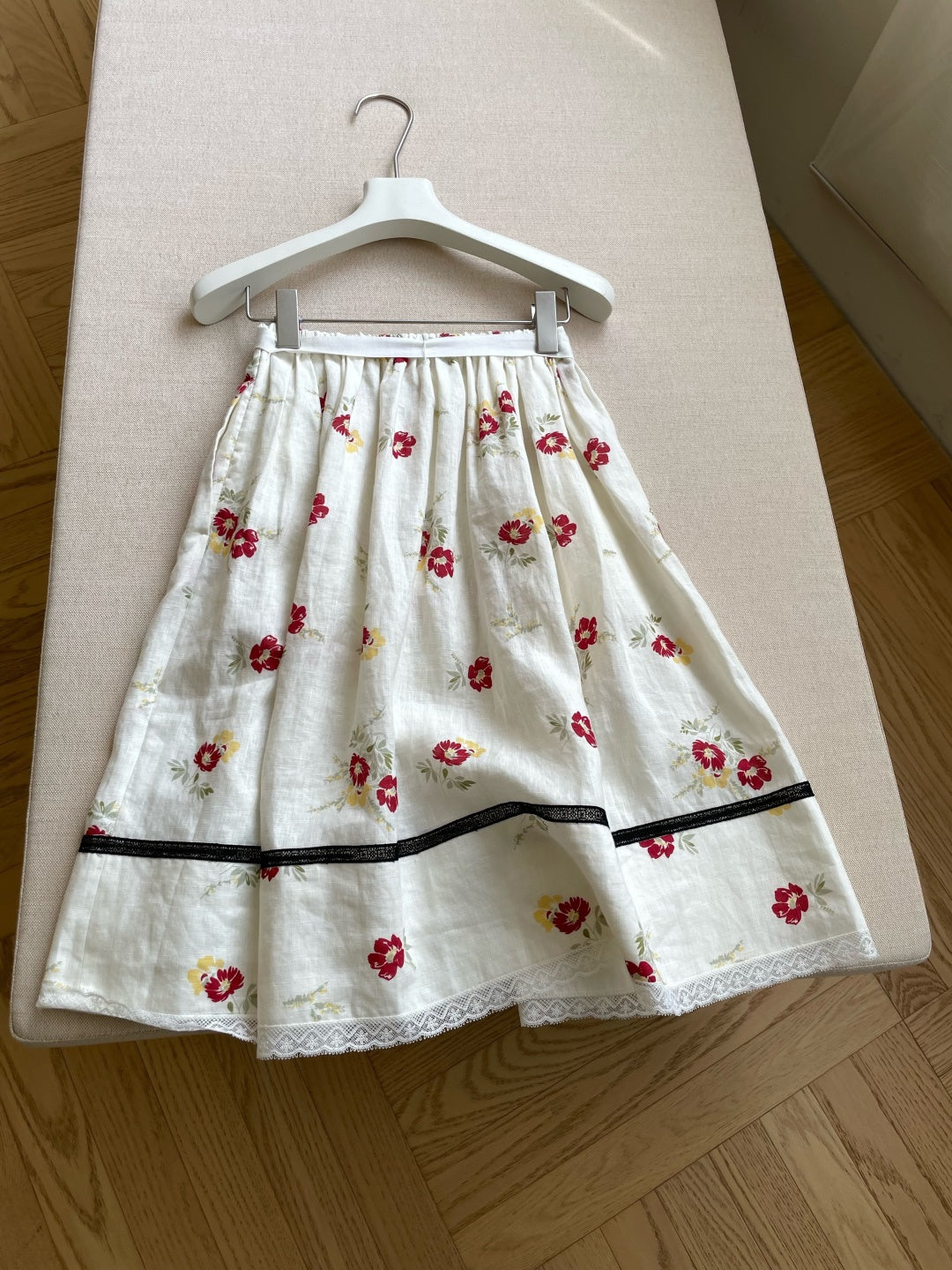 Prada 2026 Midi Skirt Linen 649571