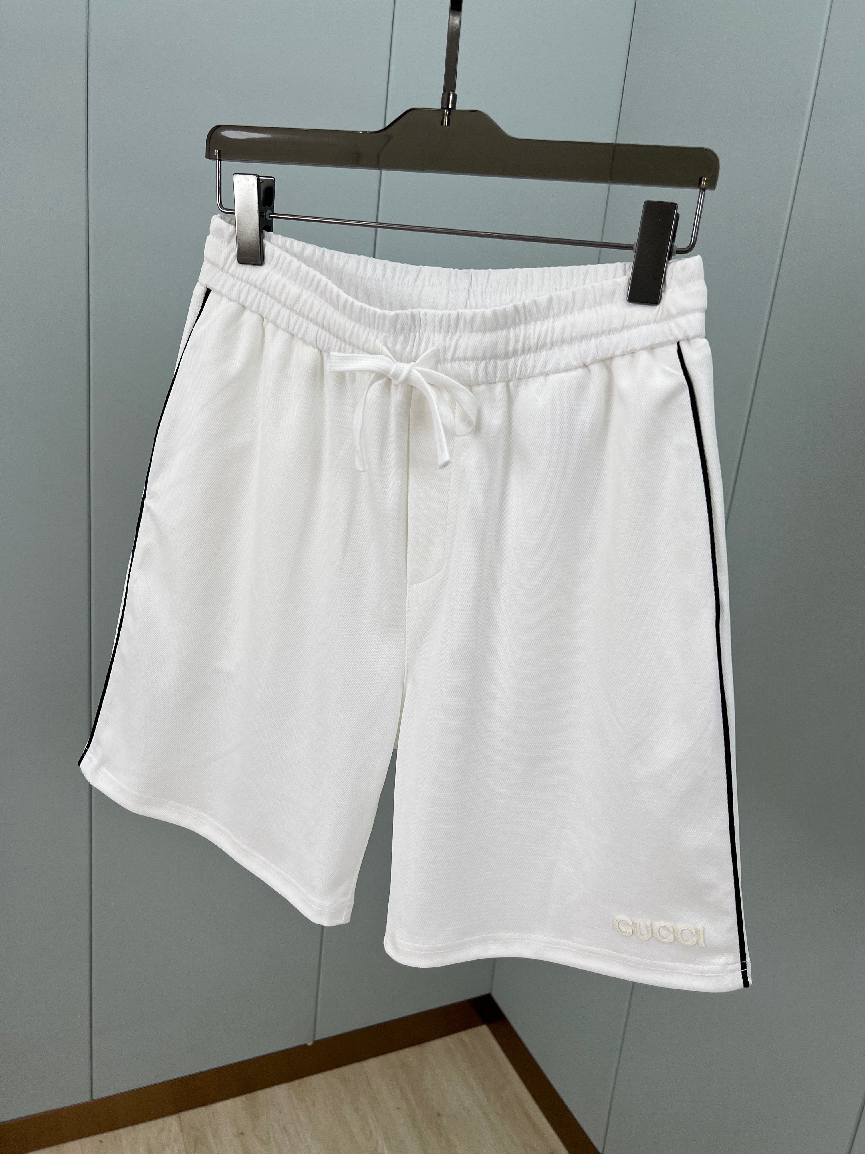 GC 2026 Men's Casual Shorts White Cotton Fabric 696057