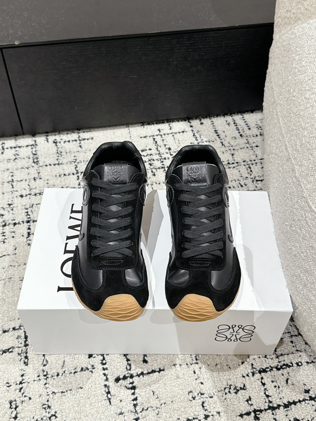 Loewe 25 Ballet Runner 2.0 Sneaker Black Suede