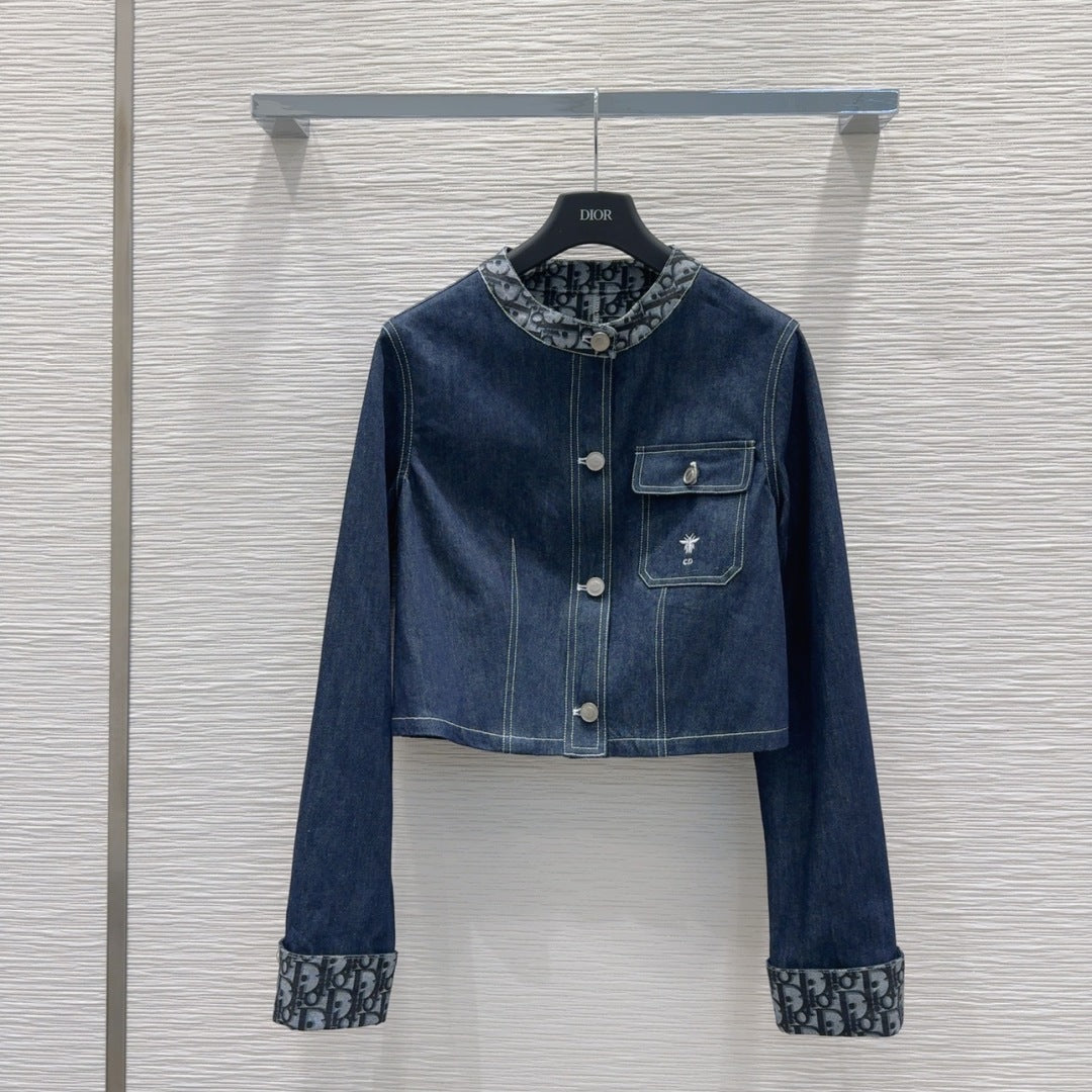 CD 2025 Denim Jacket Blue Cotton