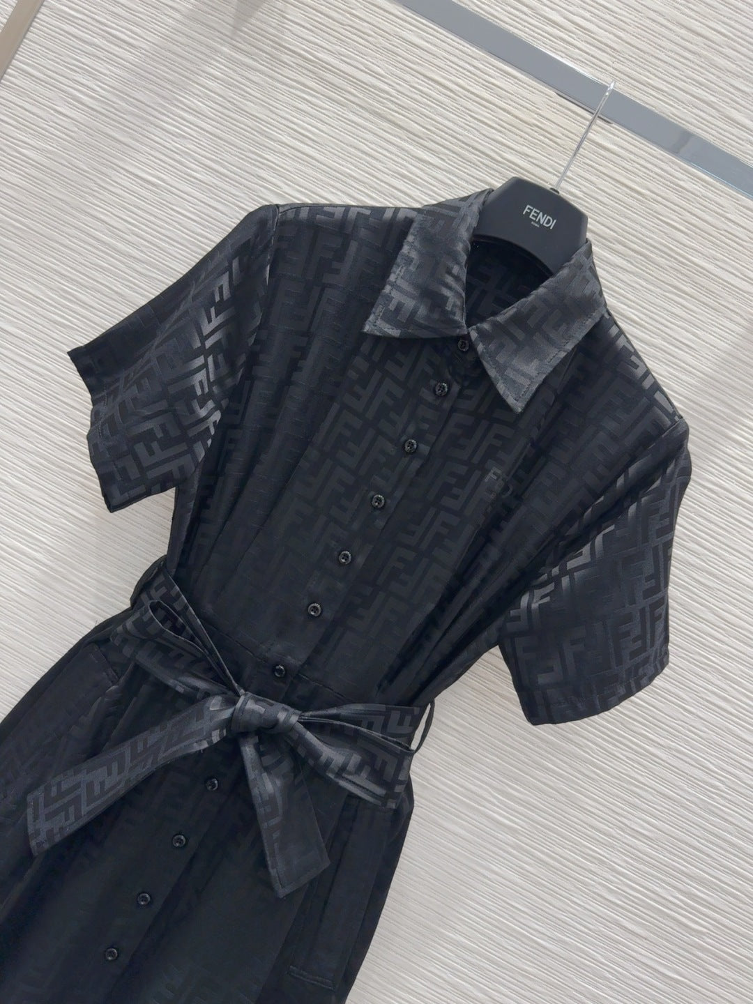Fendi 2025 Shirt Dress Black Viscose
