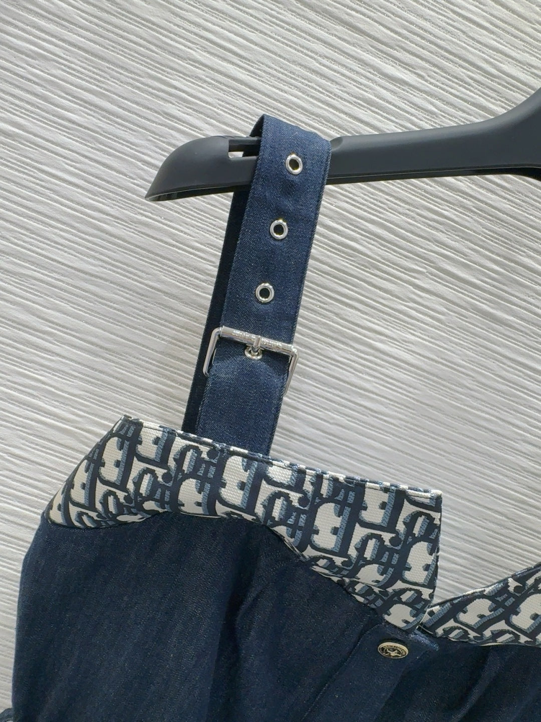 CD 25 Denim Suspender Dress Blue Cotton