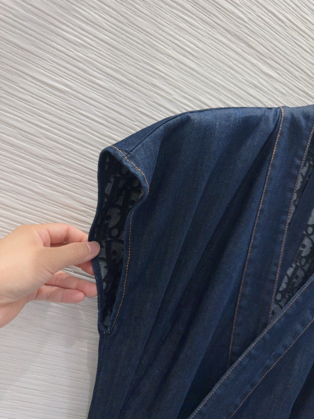 CD 25 Denim Dress Blue Cotton
