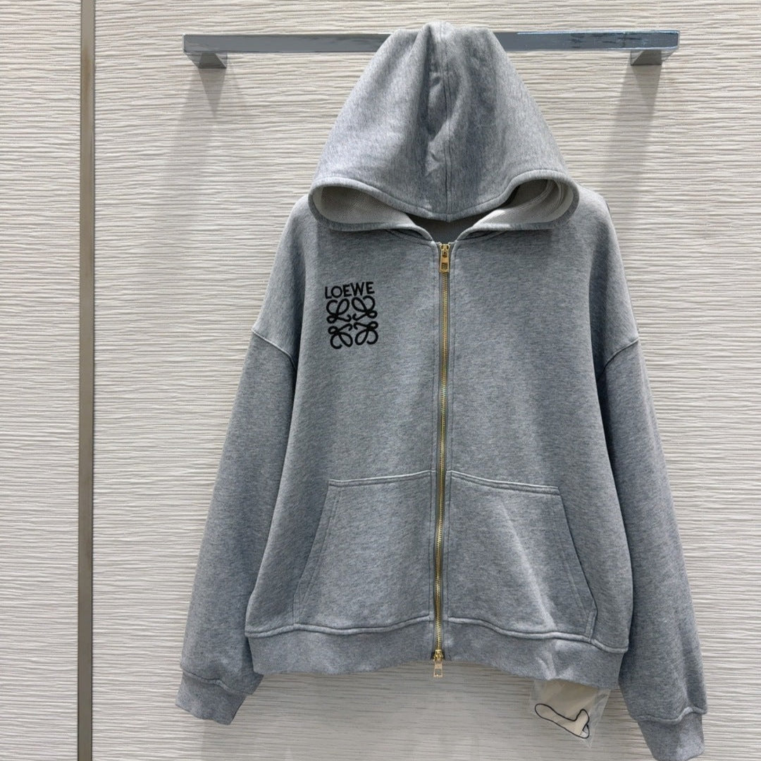 Loewe 25 Polo Sweatshirt Grey Cotton