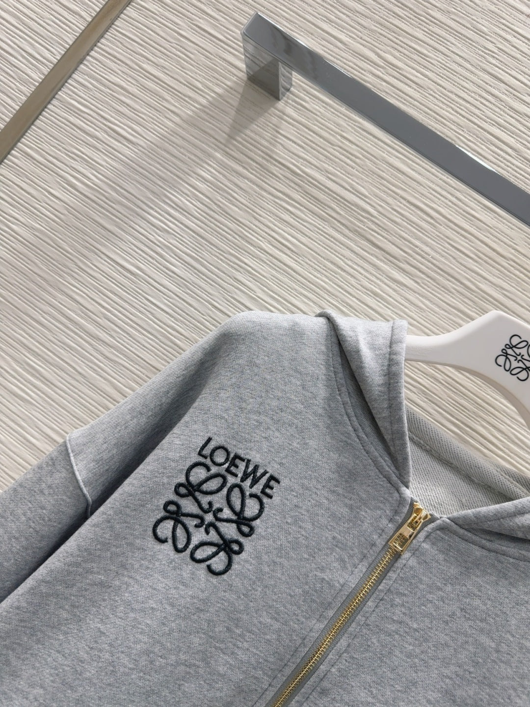 Loewe 25 Polo Sweatshirt Grey Cotton