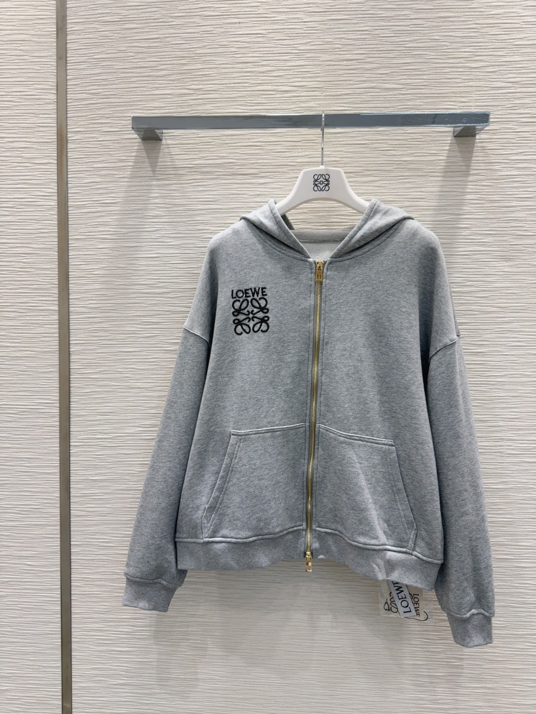 Loewe 25 Polo Sweatshirt Grey Cotton