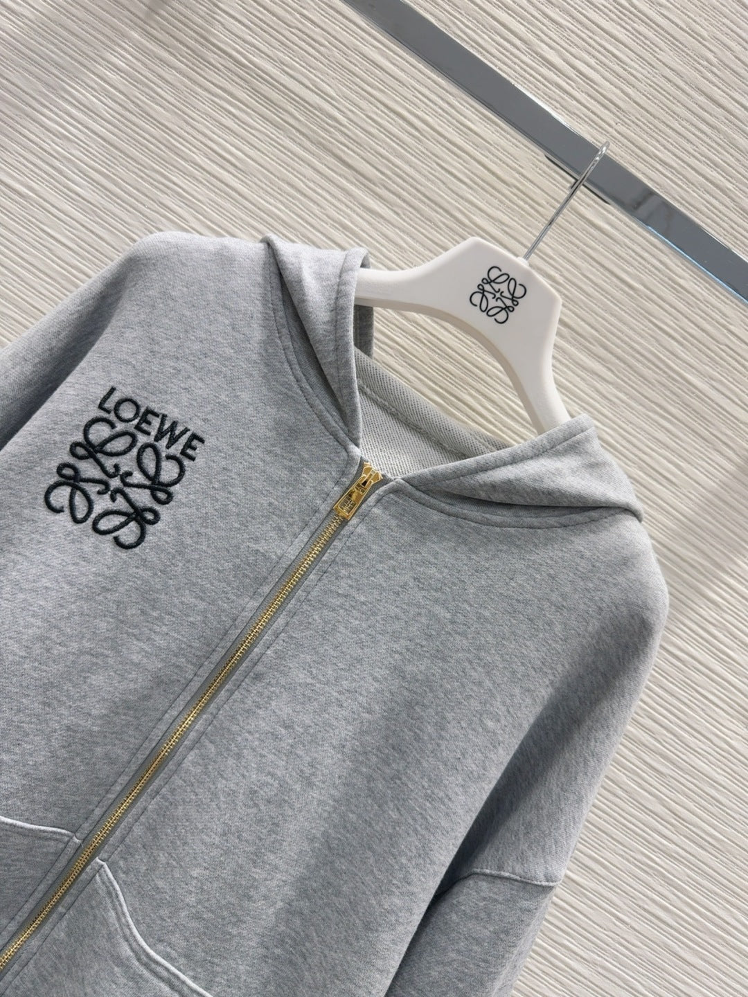 Loewe 25 Polo Sweatshirt Grey Cotton