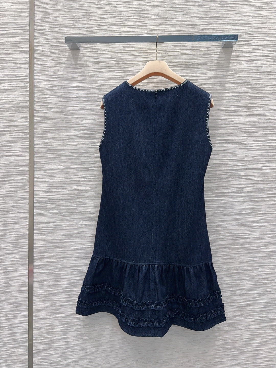 Miumiu 2026 Vest Dress Blue Cotton
