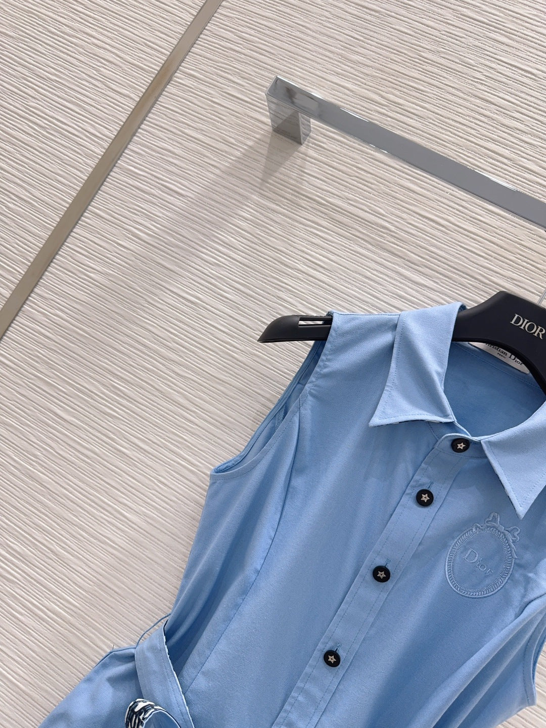 Dior 2026 Vest Dress Blue Cotton 384557