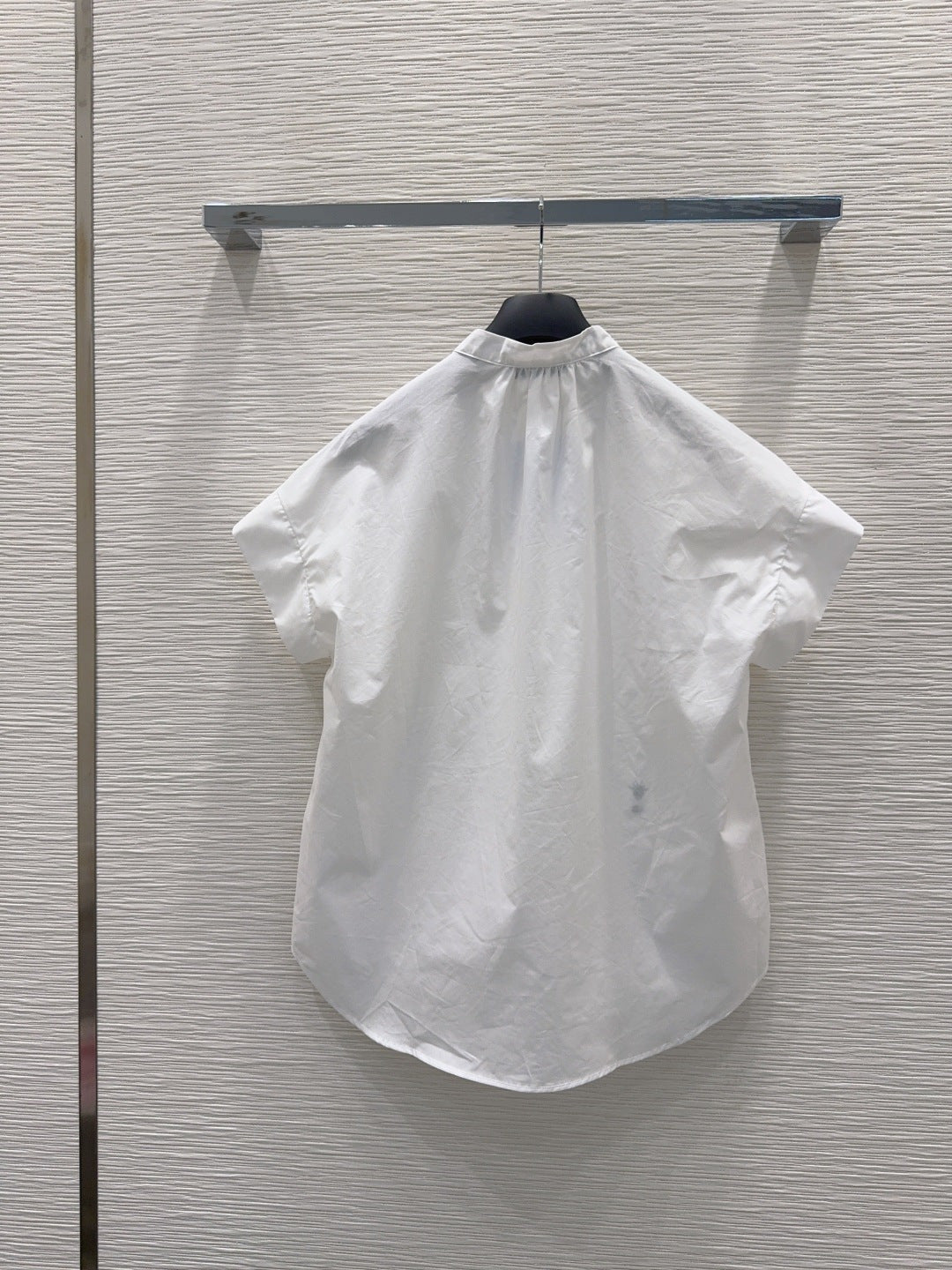 Dior 2026 White Blouse With Ruffled Neckline Cotton 476538