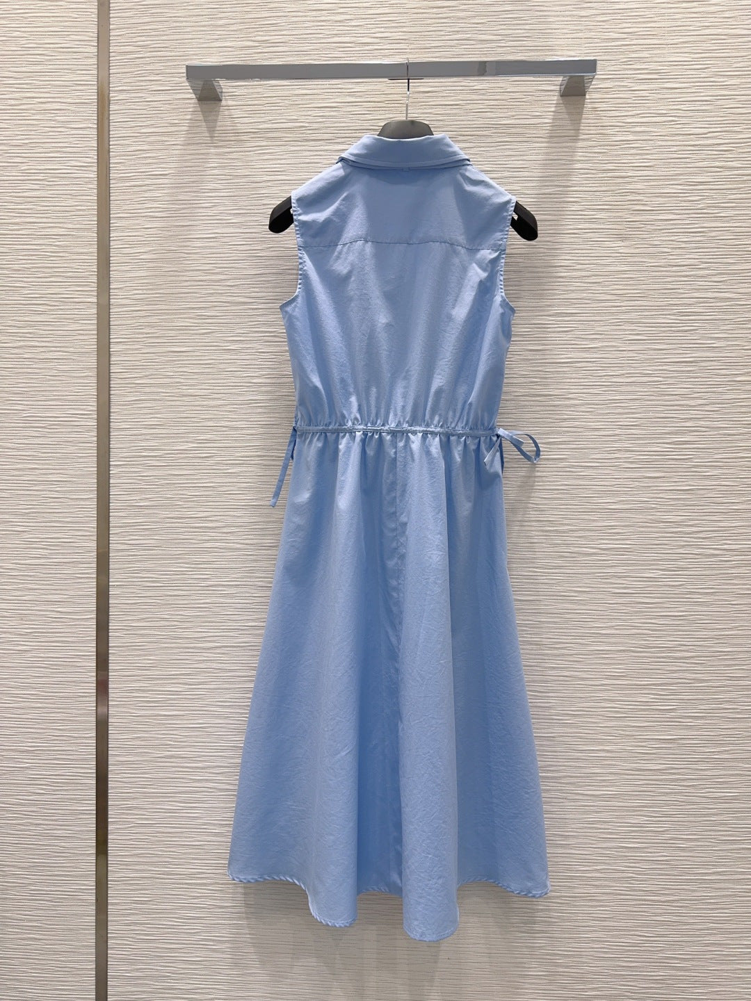 Dior 2026 Bow Vest Dress Blue Polyester Cotton 392143