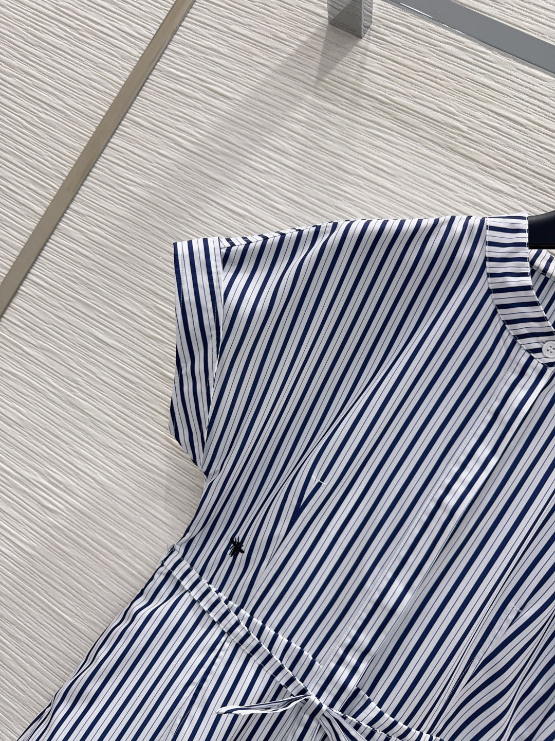 Dior 2026 Dress Navy Blue mix White Polyester 392132