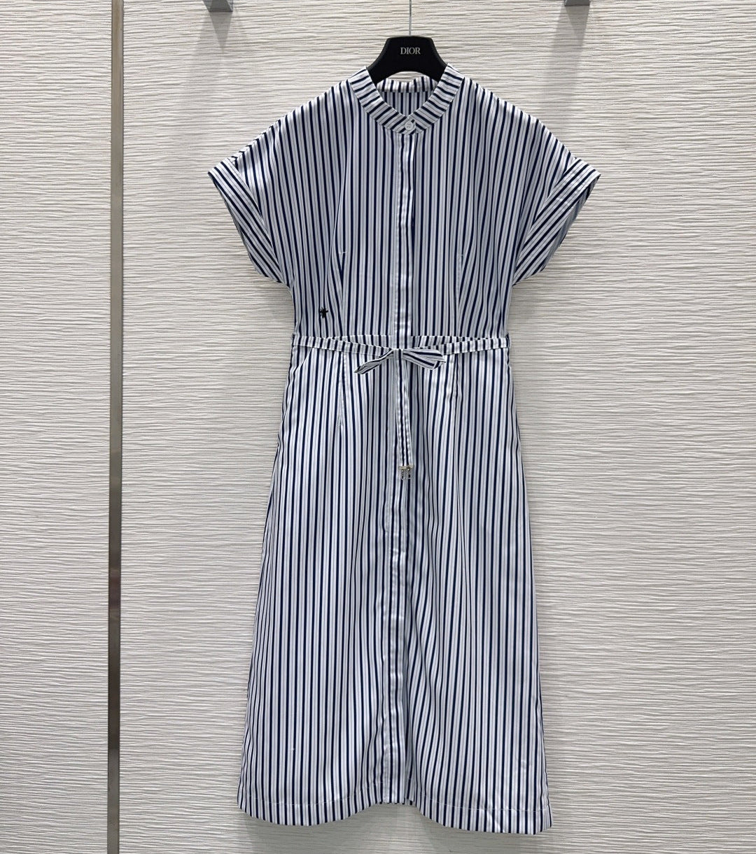 Dior 2026 Dress Navy Blue mix White Polyester 392132