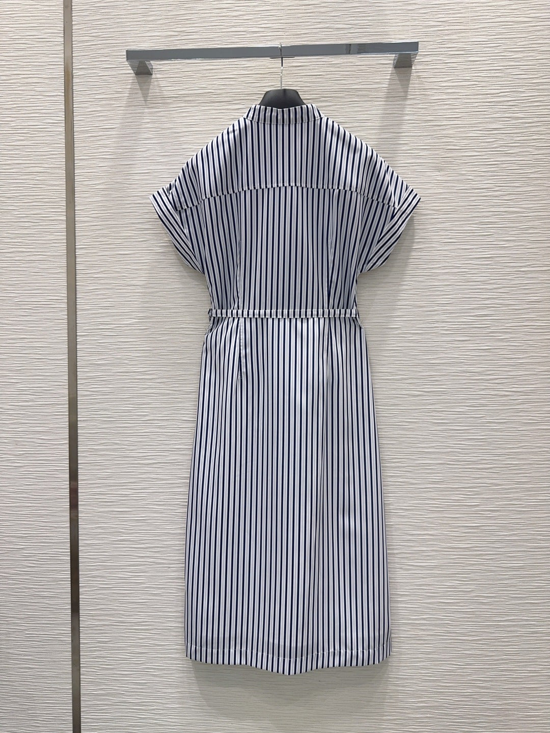 Dior 2026 Dress Navy Blue mix White Polyester 392132