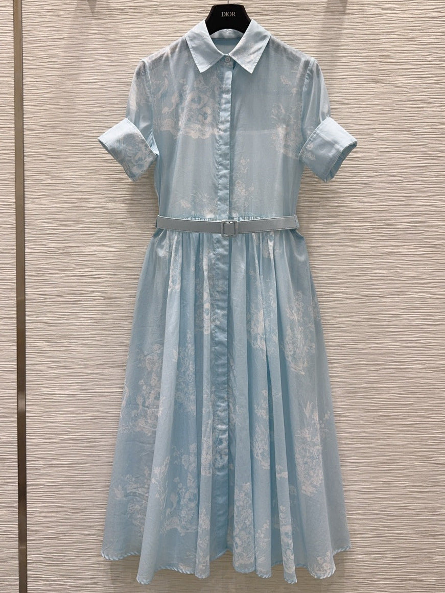 Dior 2026 Dress Blue Cotton 627310
