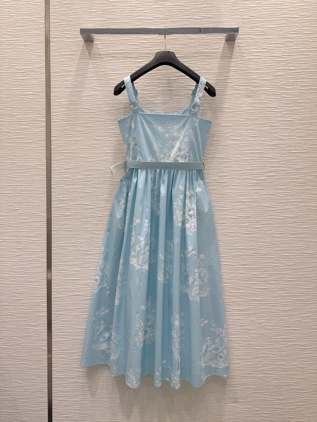 Dior 2026 Strappy Dress Blue Cotton 627311
