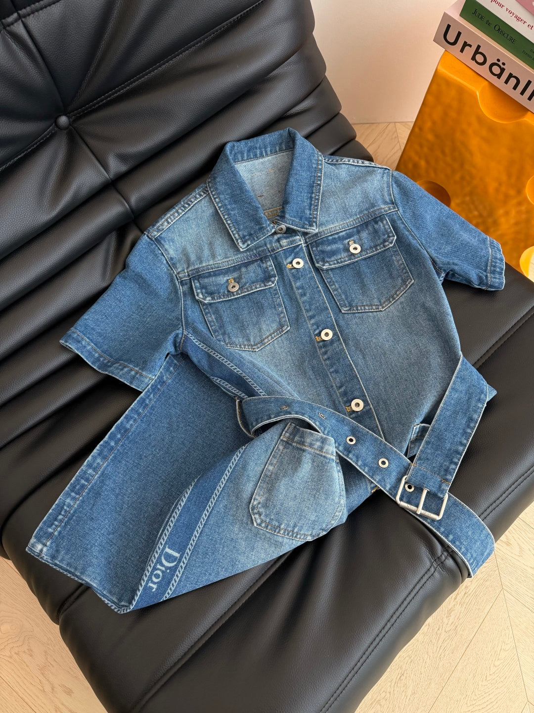 Dior 2026 Denim Dress with Belt Blue Cotton 391780