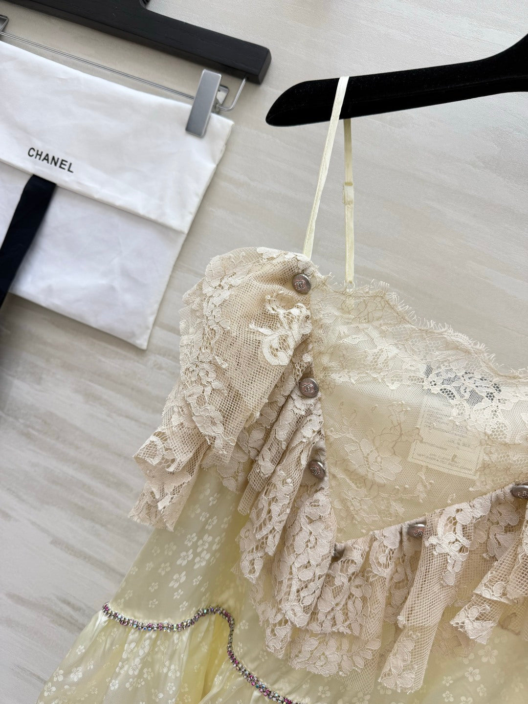 Chanel 2026 Milk Apricot Lace Camisole 392435