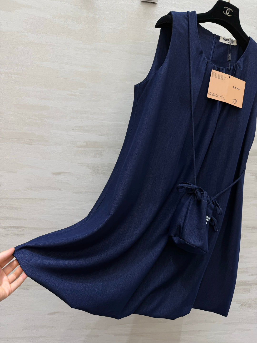 MiuMiu 2026 Sleeveless Dress Cotton 398804