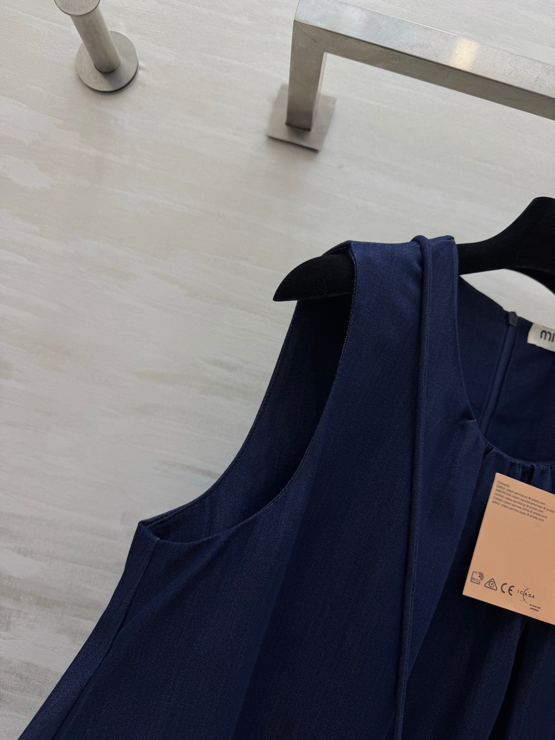 MiuMiu 2026 Sleeveless Dress Cotton 398804