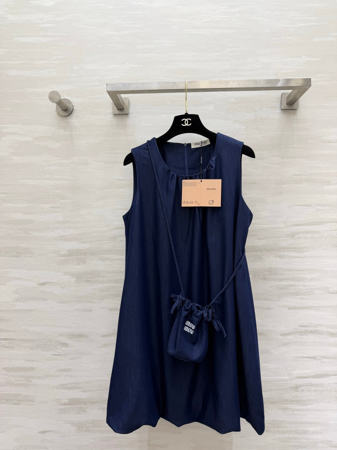 MiuMiu 2026 Sleeveless Dress Cotton 398804